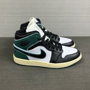 Nike Air Jordan 1 Mid SE - White/Black-Light Dew (FQ7818-100) Womens Size 8